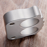 Afrankart DFK 2 Finger Brass Knuckles Ring Stainless Steel - Cakra EDC Gadgets Brass Knuckles - Tophatter Daily Deals