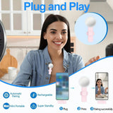 2-Pack ABS Wireless Lavalier Lapel Microphone with USB-C Connector for iPhone & iPad - Tophatter Daily Deals