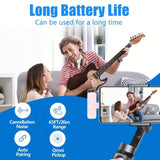 2-Pack ABS Wireless Lavalier Lapel Microphone with USB-C Connector for iPhone & iPad - Tophatter Daily Deals