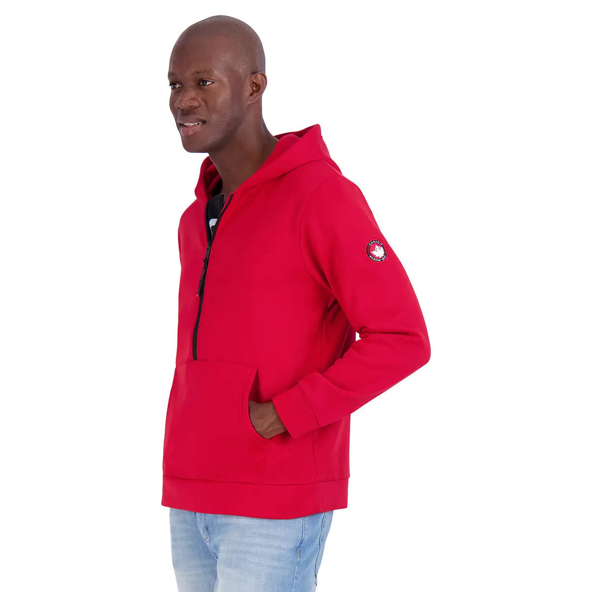 Canada Weather Gear Men's 1/2 Zip Hoodie Half Zip & Quarter Zip - Tophatter Daily Deals