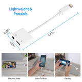 2-in-1 3.5mm Headphone Adapter Charger Audio Splitter Dongle Mobile Accessories - Tophatter Daily Deals