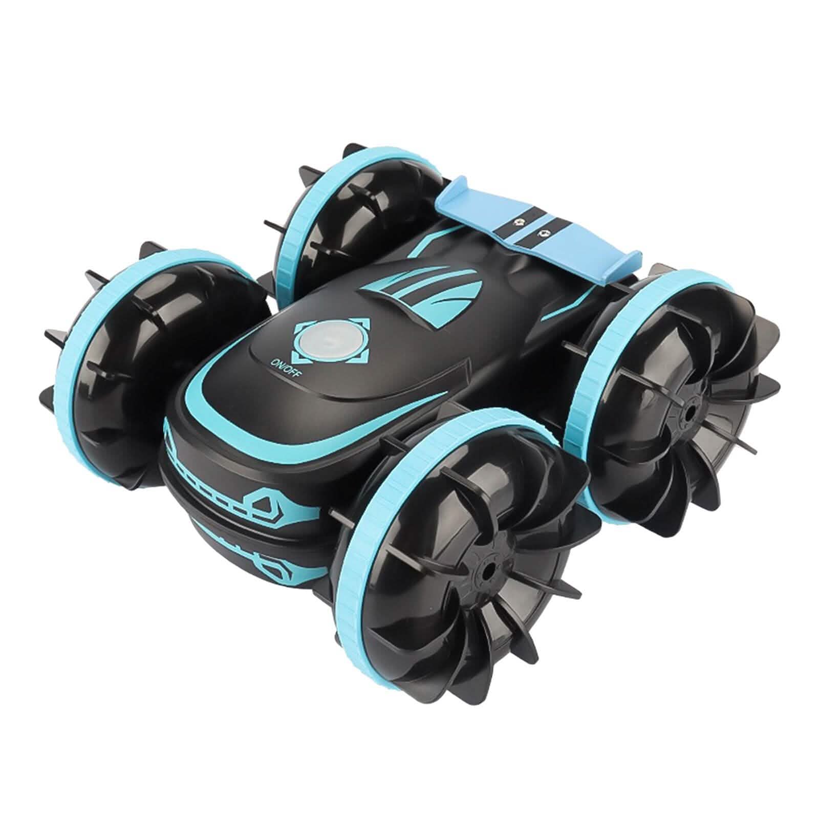 2-in-1 Amphibious RC Car Toy 4GHz 4WD Double-sided 360¬∞ Rotating Stunt Car Blue Toys & Games - Tophatter Daily Deals