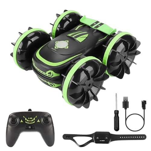 2-in-1 Amphibious RC Car Toy 4GHz 4WD Double-sided 360¬∞ Rotating Stunt Car Toys & Games - Tophatter Daily Deals