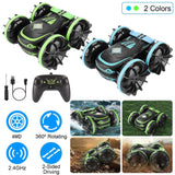 2-in-1 Amphibious RC Car Toy 4GHz 4WD Double-sided 360¬∞ Rotating Stunt Car Toys & Games - Tophatter Daily Deals