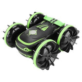 2-in-1 Amphibious RC Car Toy 4GHz 4WD Double-sided 360¬∞ Rotating Stunt Car Green Toys & Games - Tophatter Daily Deals