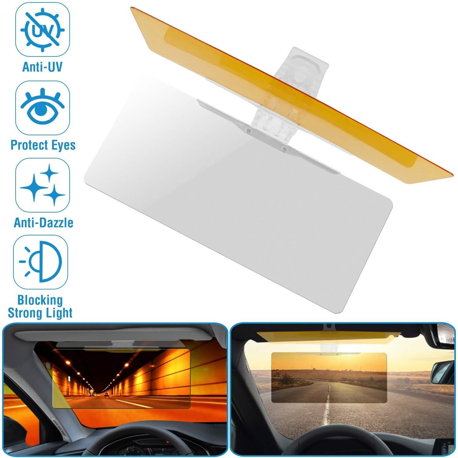 2-in-1 Anti-Glare Auto Sun Visor Automotive - Tophatter Daily Deals