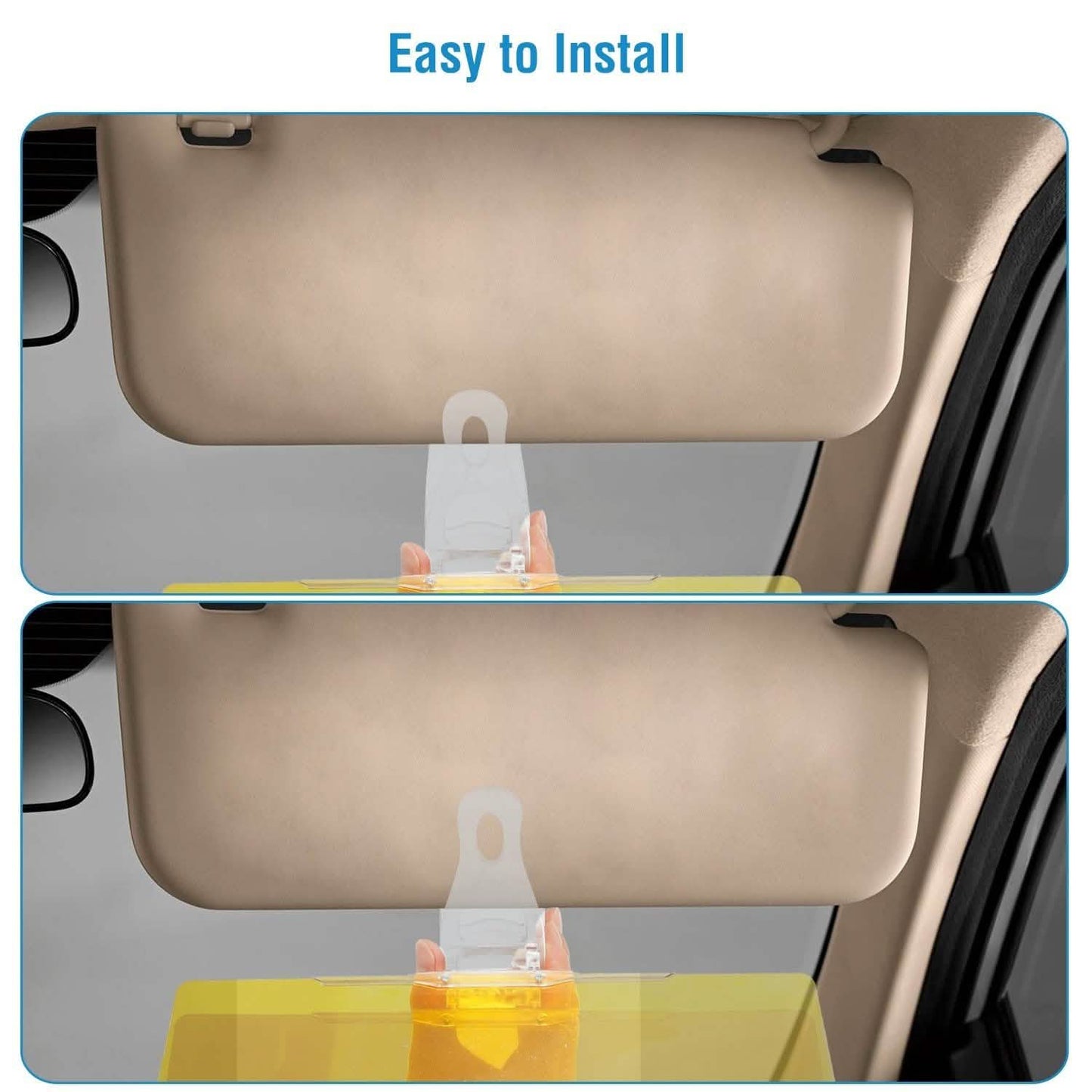 2-in-1 Anti-Glare Auto Sun Visor Automotive - Tophatter Daily Deals