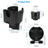 2-in-1 Car Cup Holder with Phone Holder Adjustable Base Automotive - Tophatter Daily Deals