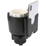 2-in-1 Car Cup Holder with Phone Holder Adjustable Base Automotive - Tophatter Daily Deals