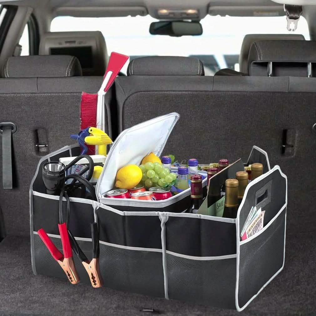 2-in-1 Collapsible Trunk Organizer with Removable Cooler Automotive - Tophatter Daily Deals