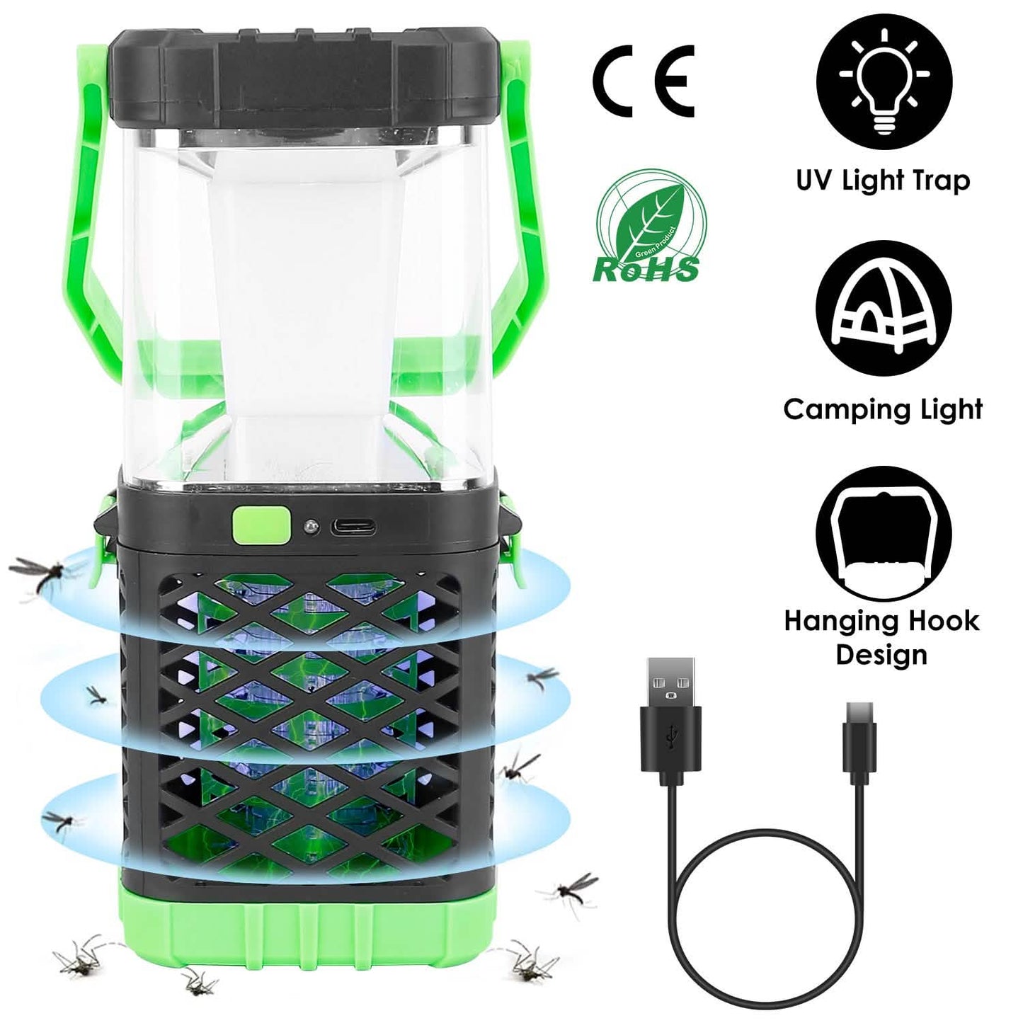 2-in-1 Electric Mosquito Killer Lamp Fly Bug Zapper Pest Control - Tophatter Daily Deals