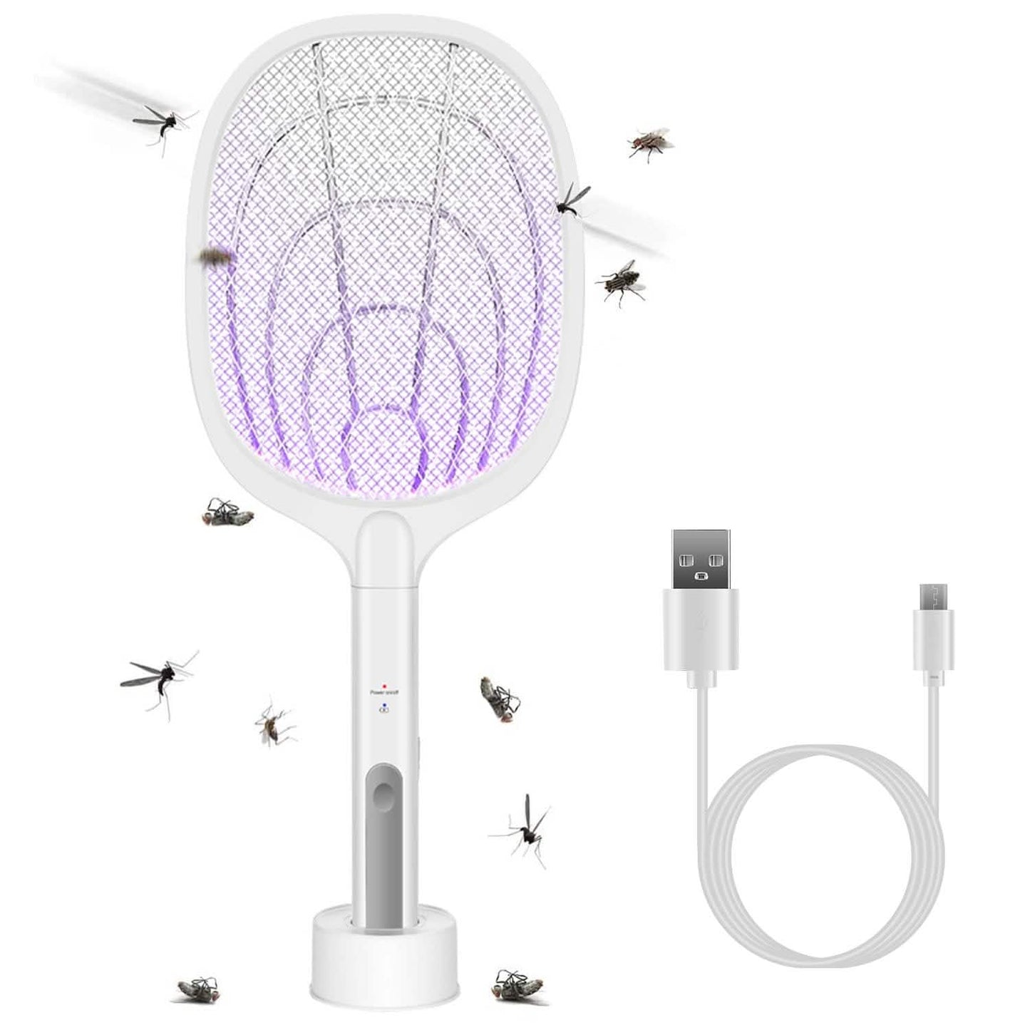 2-in-1 Electric Rechargeable Bug Zapper Insect Killer Pest Control - Tophatter Daily Deals