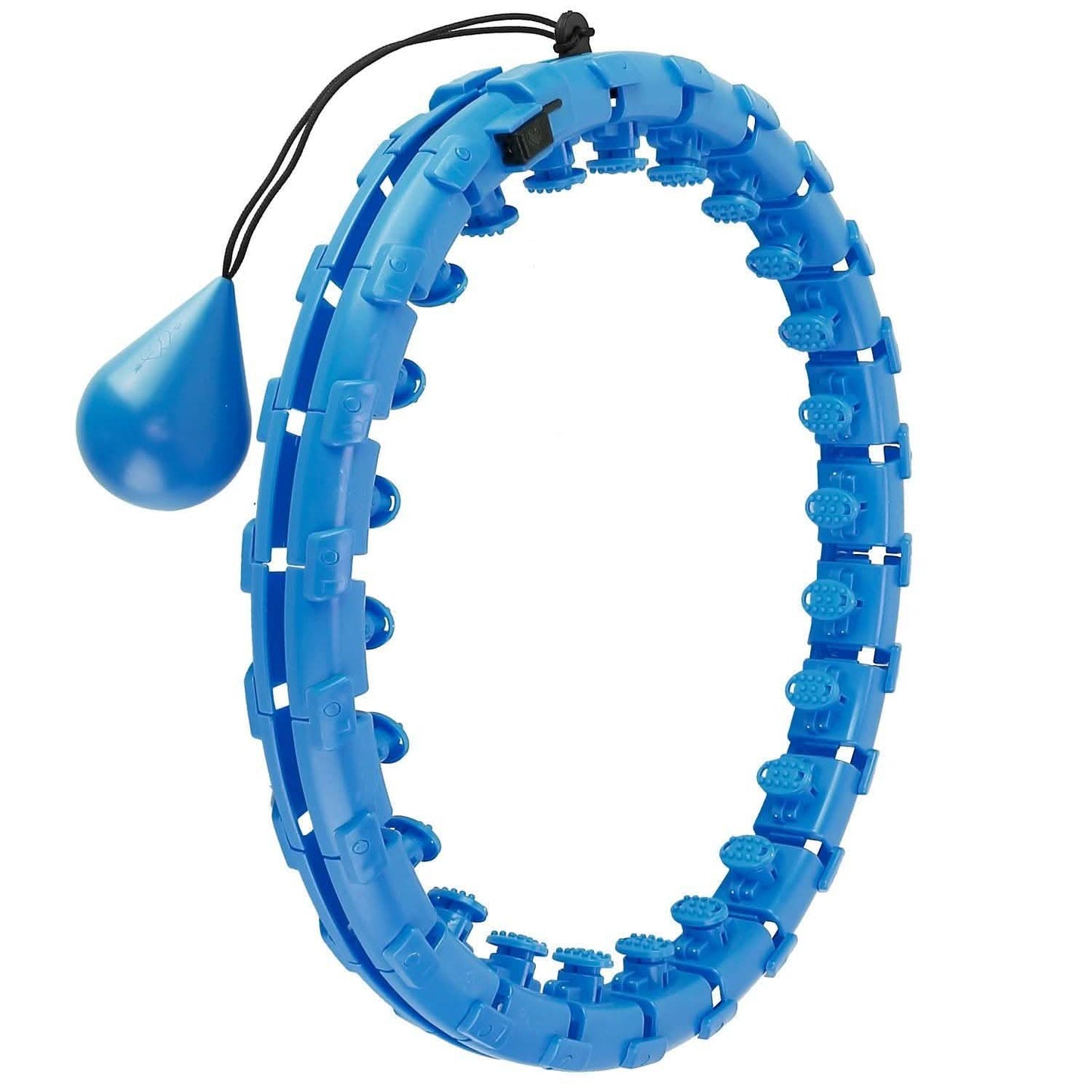 2-in-1 Fitness Hoop 24 Knots Abdomen Fitness Massage Hoops Weighted with 360 Auto Spinning Ball Detachable Knots Fitness & Exercise - Tophatter Daily Deals