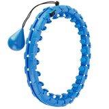 2-in-1 Fitness Hoop 24 Knots Abdomen Fitness Massage Hoops Weighted with 360 Auto Spinning Ball Detachable Knots Fitness & Exercise - Tophatter Daily Deals