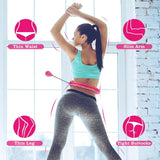2-in-1 Fitness Hoop 24 Knots Abdomen Fitness Massage Hoops Weighted with 360 Auto Spinning Ball Detachable Knots Fitness & Exercise - Tophatter Daily Deals