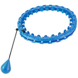2-in-1 Fitness Hoop 24 Knots Abdomen Fitness Massage Hoops Weighted with 360 Auto Spinning Ball Detachable Knots Fitness & Exercise - Tophatter Daily Deals