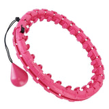 2-in-1 Fitness Hoop 24 Knots Abdomen Fitness Massage Hoops Weighted with 360 Auto Spinning Ball Detachable Knots Fitness & Exercise - Tophatter Daily Deals