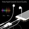 2-in-1 for Lightning Adapter For iPhone 7 8 Plus 10 X Charging Cable - Tophatter Daily Deals
