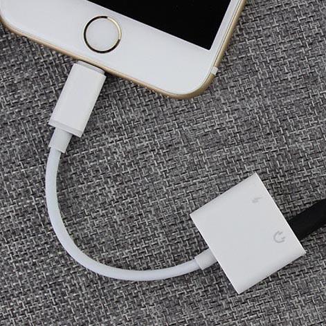 2-in-1 for Lightning Adapter For iPhone 7 8 Plus 10 X Charging Cable - Tophatter Daily Deals