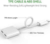 2-in-1 for Lightning Adapter For iPhone 7 8 Plus 10 X Charging Cable - Tophatter Daily Deals