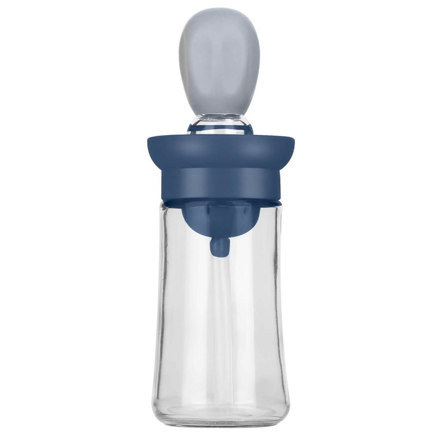 2-in-1 Glass Olive Oil Dispenser with Silicone Dropper Blue Kitchen Tools & Gadgets - Tophatter Daily Deals