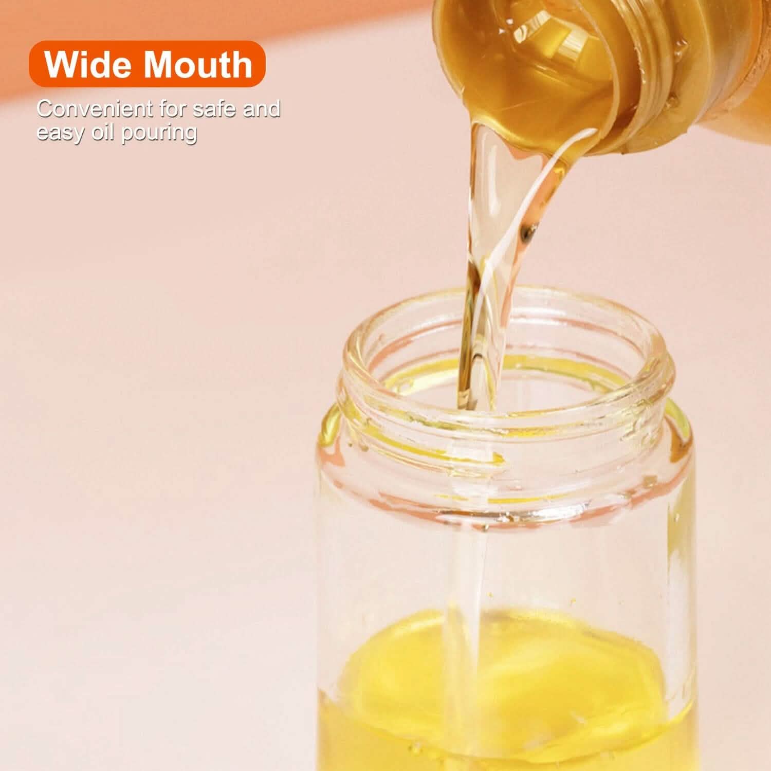 2-in-1 Glass Olive Oil Dispenser with Silicone Dropper Kitchen Tools & Gadgets - Tophatter Daily Deals