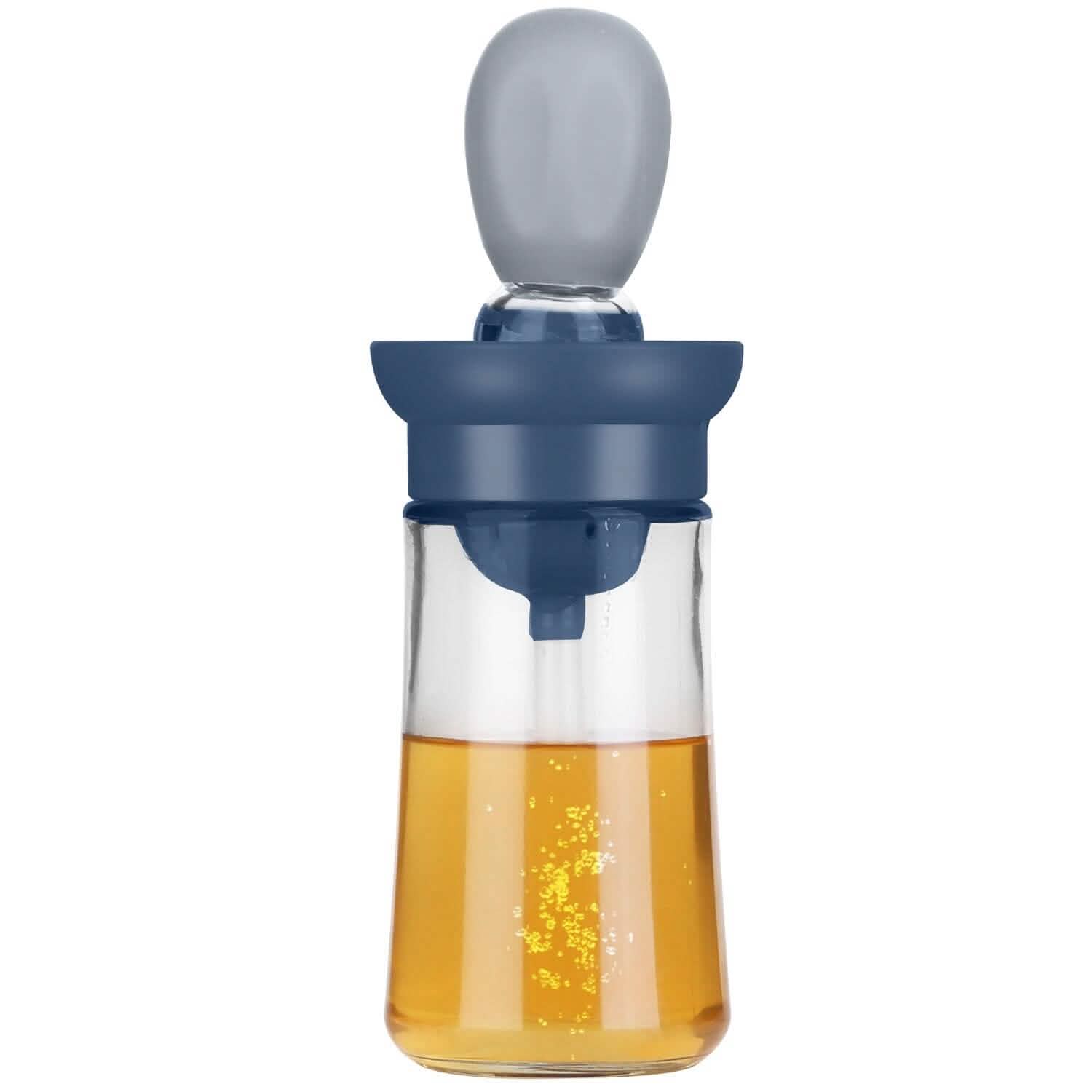 2-in-1 Glass Olive Oil Dispenser with Silicone Dropper Kitchen Tools & Gadgets - Tophatter Daily Deals