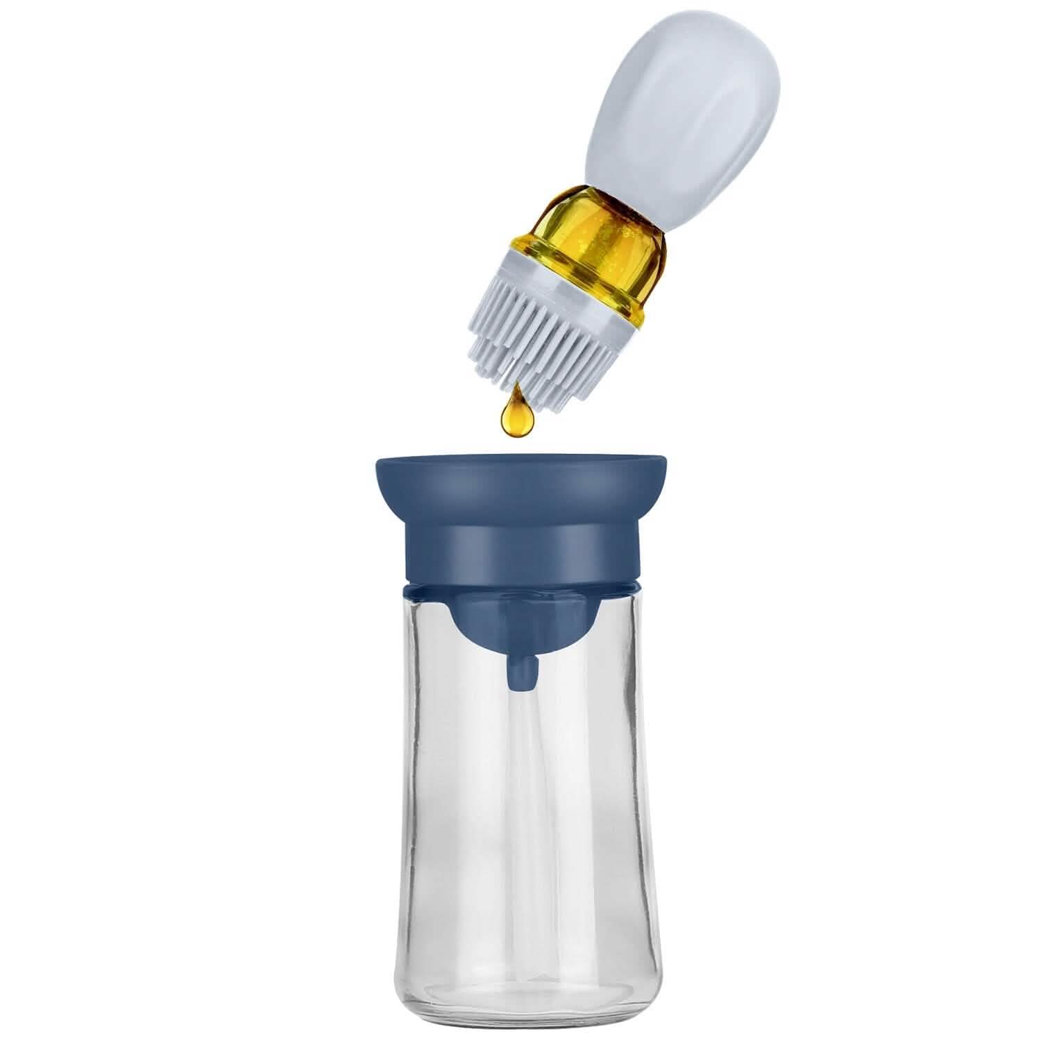 2-in-1 Glass Olive Oil Dispenser with Silicone Dropper Kitchen Tools & Gadgets - Tophatter Daily Deals