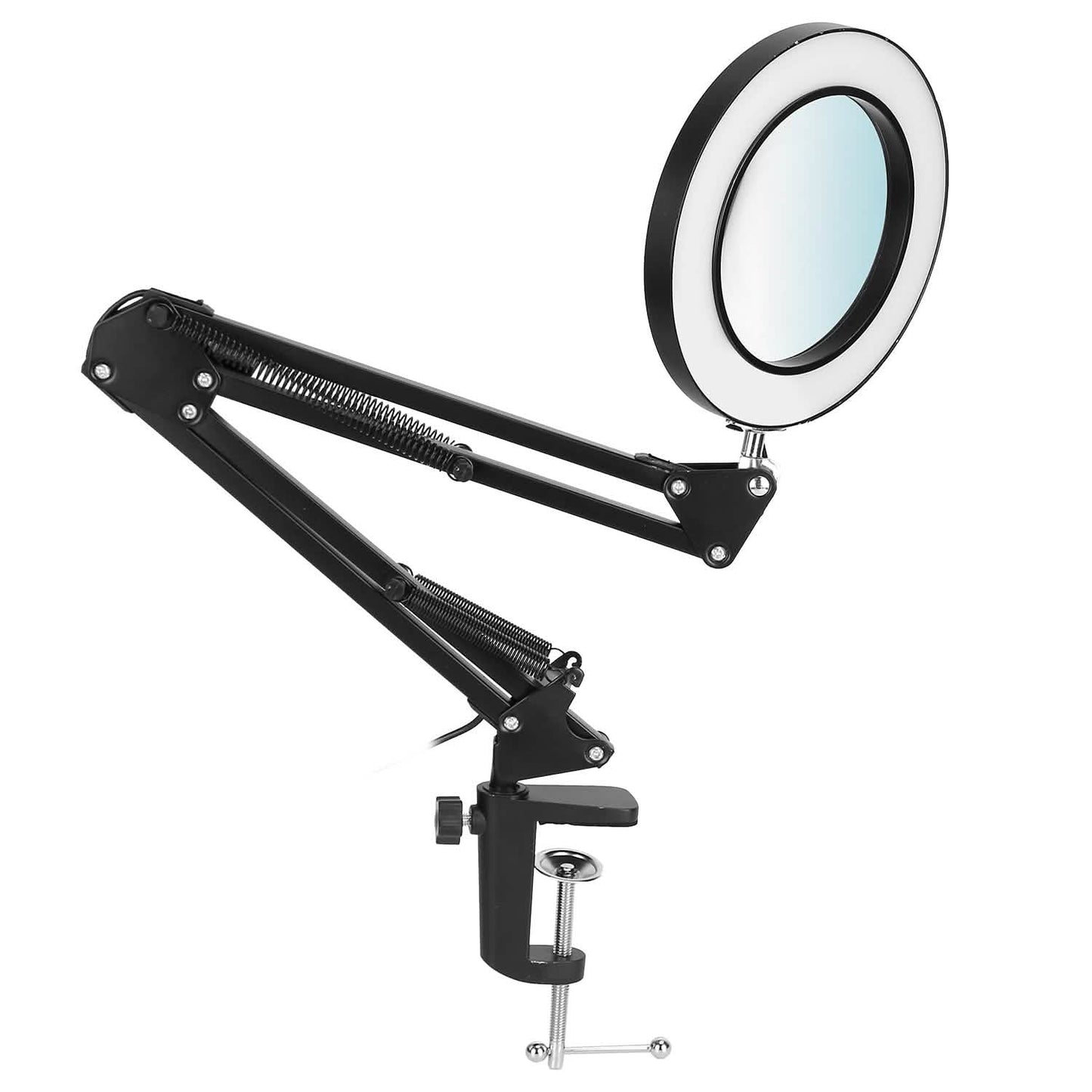 2-in-1 LED Magnifier Desk Lamp with 8x Magnifying Glass Indoor Lighting - Tophatter Daily Deals