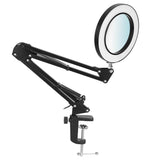 2-in-1 LED Magnifier Desk Lamp with 8x Magnifying Glass Indoor Lighting - Tophatter Daily Deals