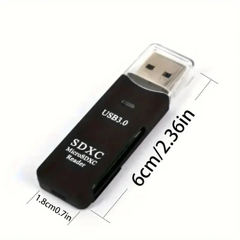 2-in-1 Multi Card Reader USB 3.0 Micro SD TF Card Memory Flash Drive Adapter Card Reader - Tophatter Daily Deals
