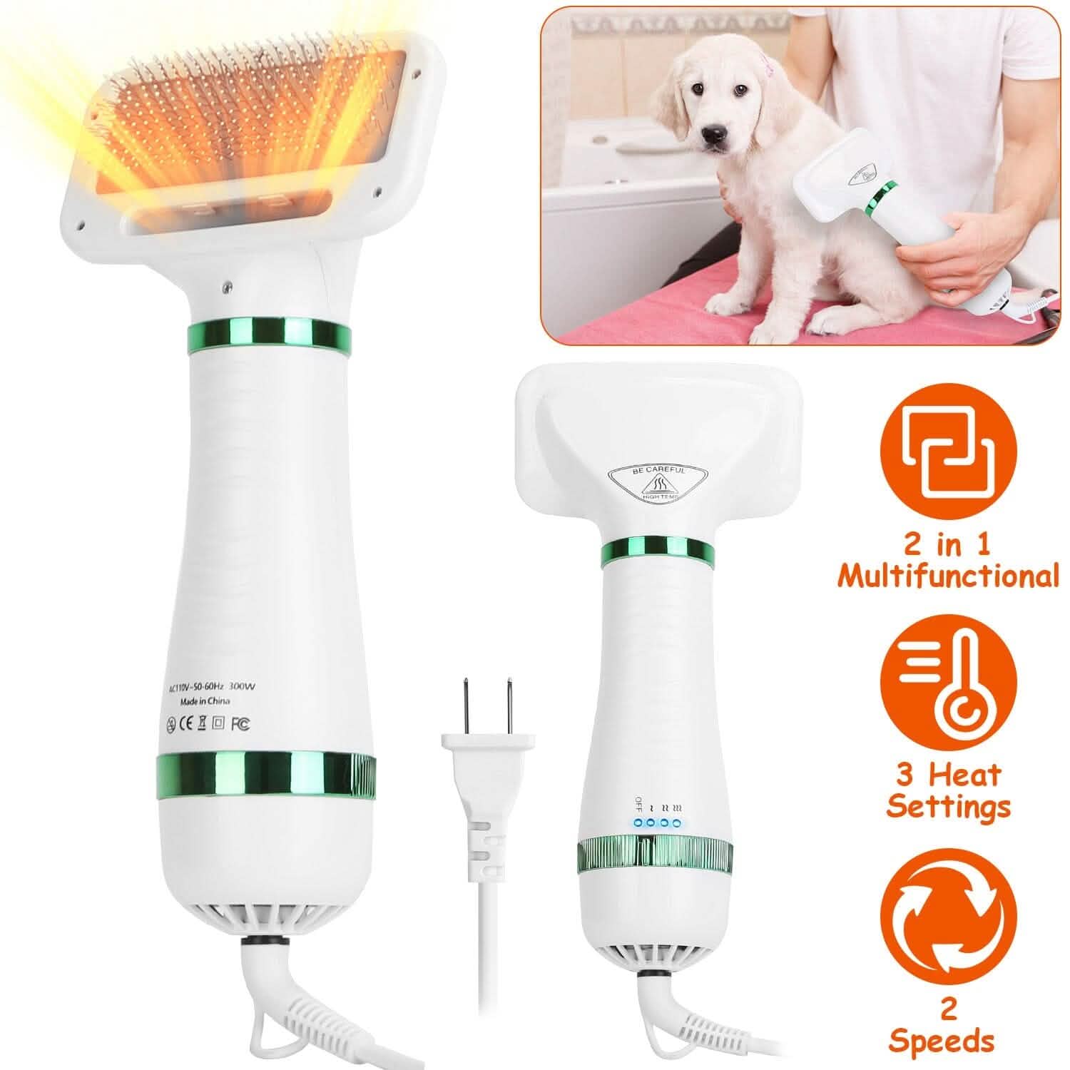 2-in-1 Multifunctional Pet Grooming Hair Dryer Pet Supplies - Tophatter Daily Deals