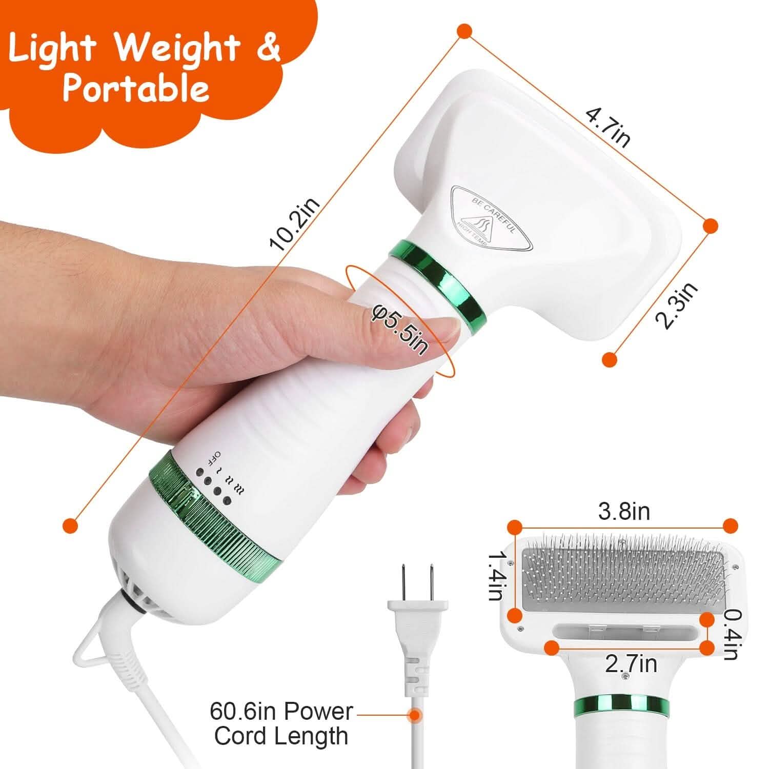 2-in-1 Multifunctional Pet Grooming Hair Dryer Pet Supplies - Tophatter Daily Deals