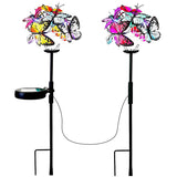 2-in-1 Outdoor Butterfly Solar Light Yard Stake Outdoor Lighting - Tophatter Daily Deals