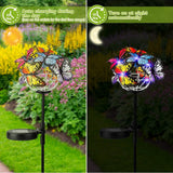 2-in-1 Outdoor Butterfly Solar Light Yard Stake Outdoor Lighting - Tophatter Daily Deals