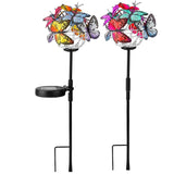 2-in-1 Outdoor Butterfly Solar Light Yard Stake Outdoor Lighting - Tophatter Daily Deals