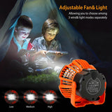 2-in-1 Portable Camping Lantern Electric Fan Outdoor Recreation - Tophatter Daily Deals
