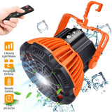 2-in-1 Portable Camping Lantern Electric Fan Outdoor Recreation - Tophatter Daily Deals