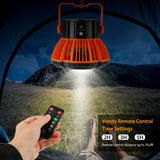 2-in-1 Portable Camping Lantern Electric Fan Outdoor Recreation - Tophatter Daily Deals