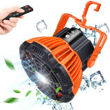 2-in-1 Portable Camping Lantern Electric Fan Outdoor Recreation - Tophatter Daily Deals