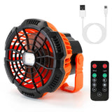 2-in-1 Portable Camping Lantern Electric Fan Outdoor Recreation - Tophatter Daily Deals