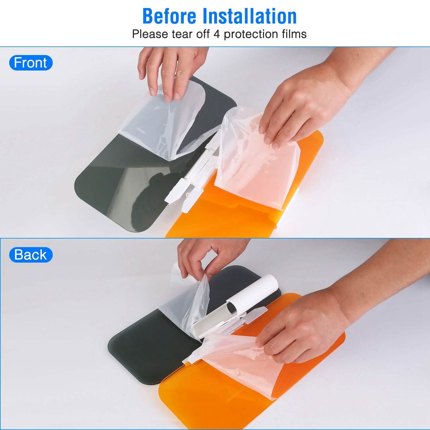 2-in-1 Sun Visor Extender with Adjustable View Angles Automotive - Tophatter Daily Deals
