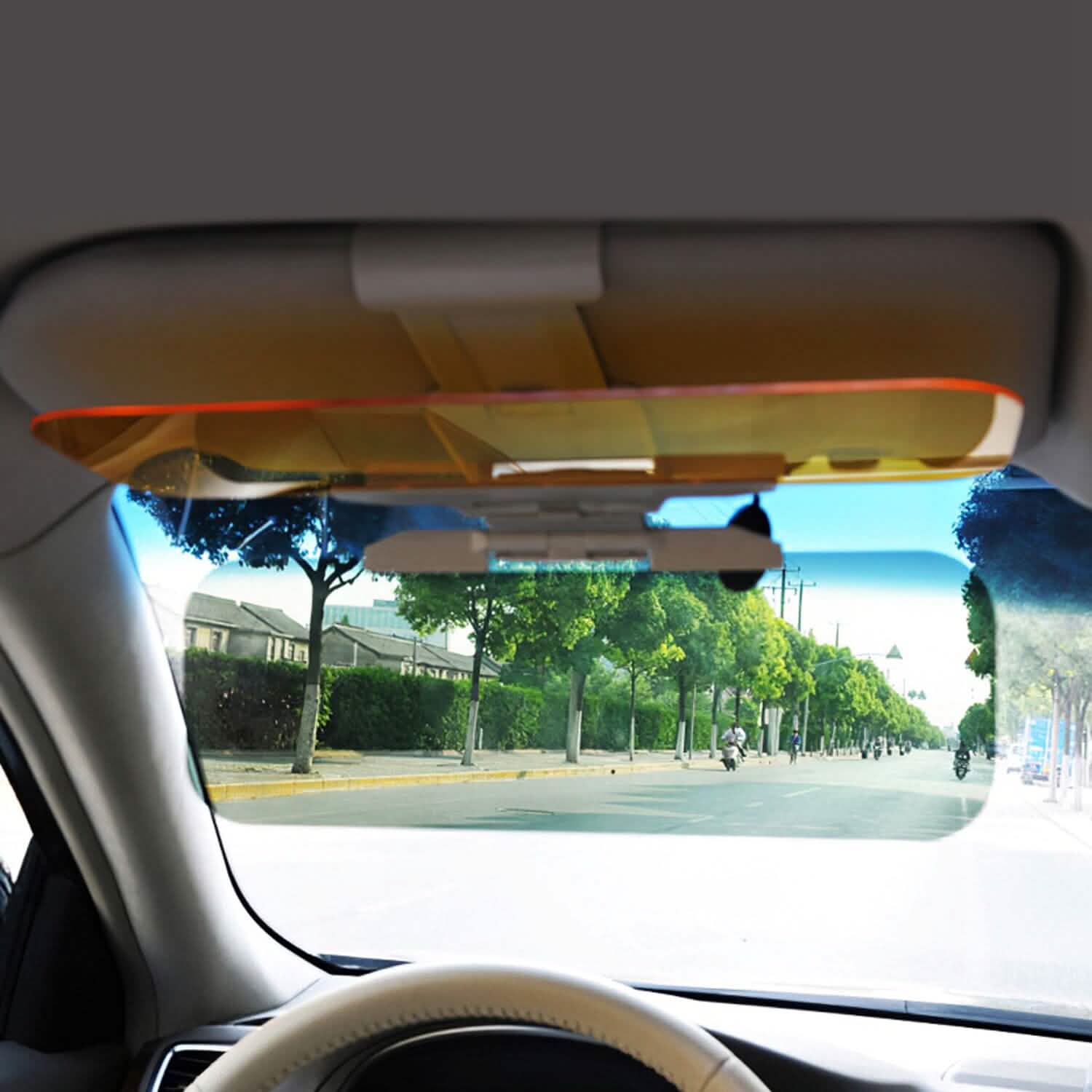 2-in-1 Sun Visor Extender with Adjustable View Angles Automotive - Tophatter Daily Deals