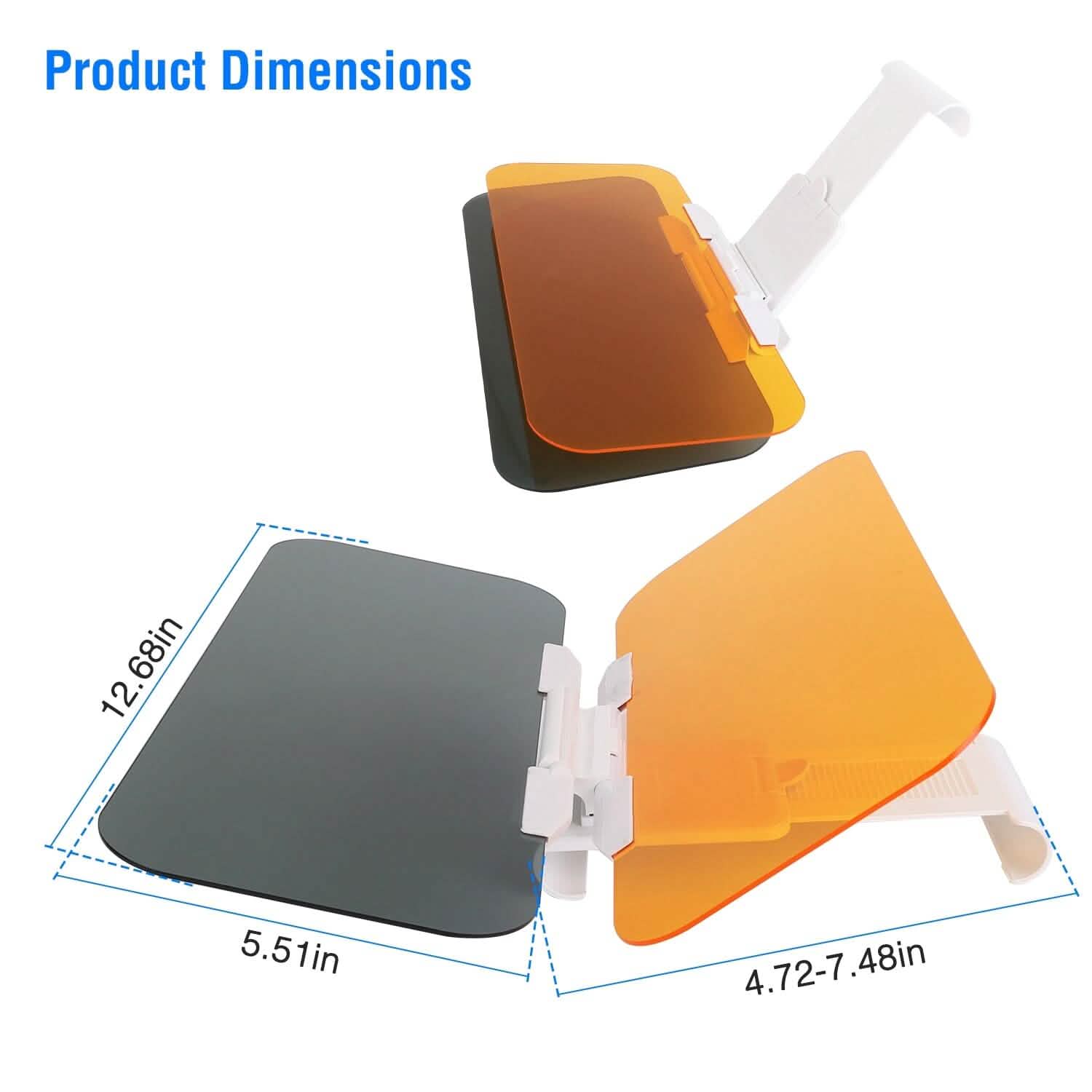 2-in-1 Sun Visor Extender with Adjustable View Angles Automotive - Tophatter Daily Deals