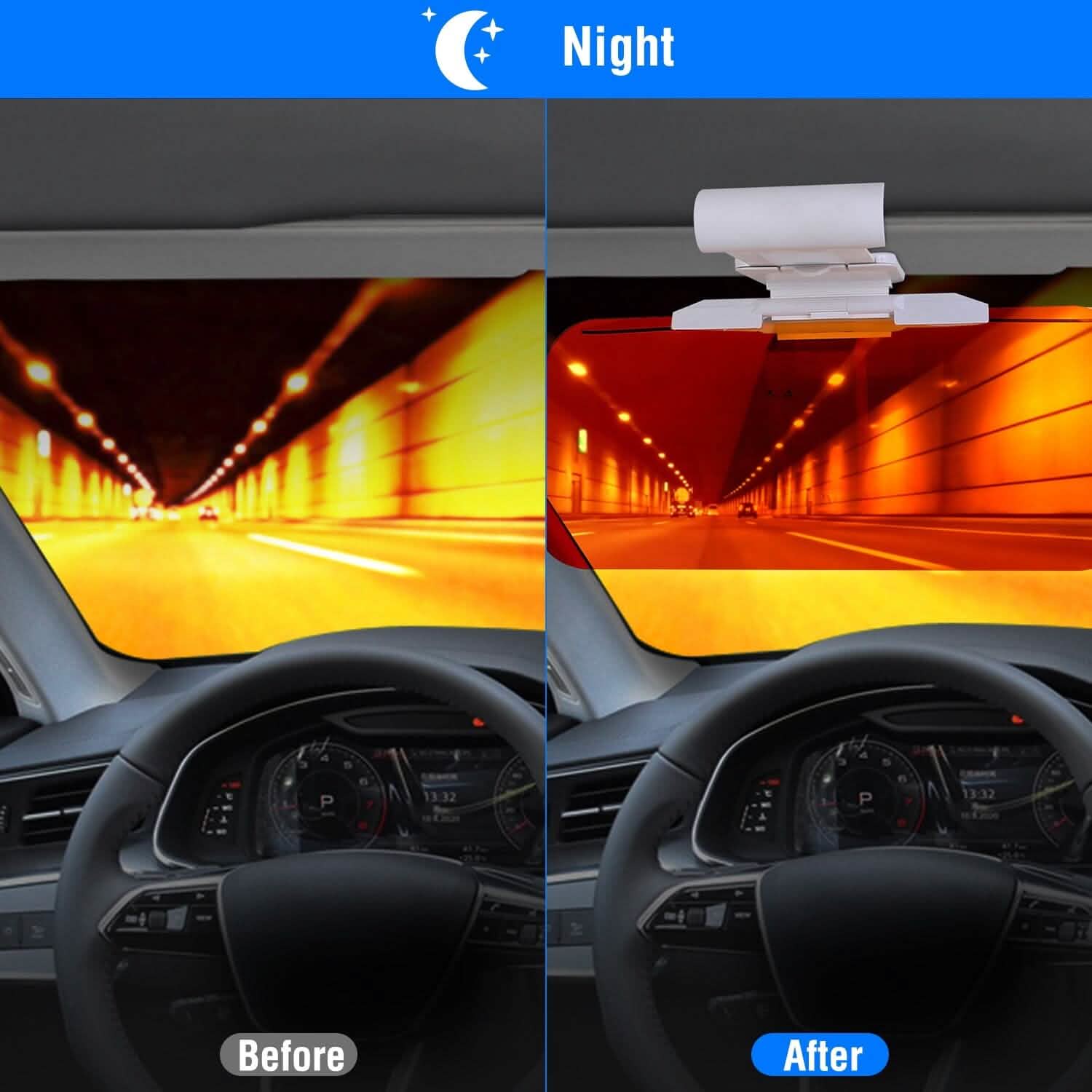 2-in-1 Sun Visor Extender with Adjustable View Angles Automotive - Tophatter Daily Deals