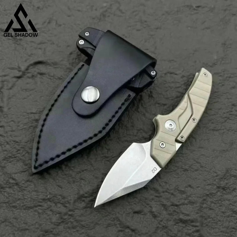 2 in 1 Tactical Hornet EDC Knife D2-GS106 Sand - Tophatter Daily Deals