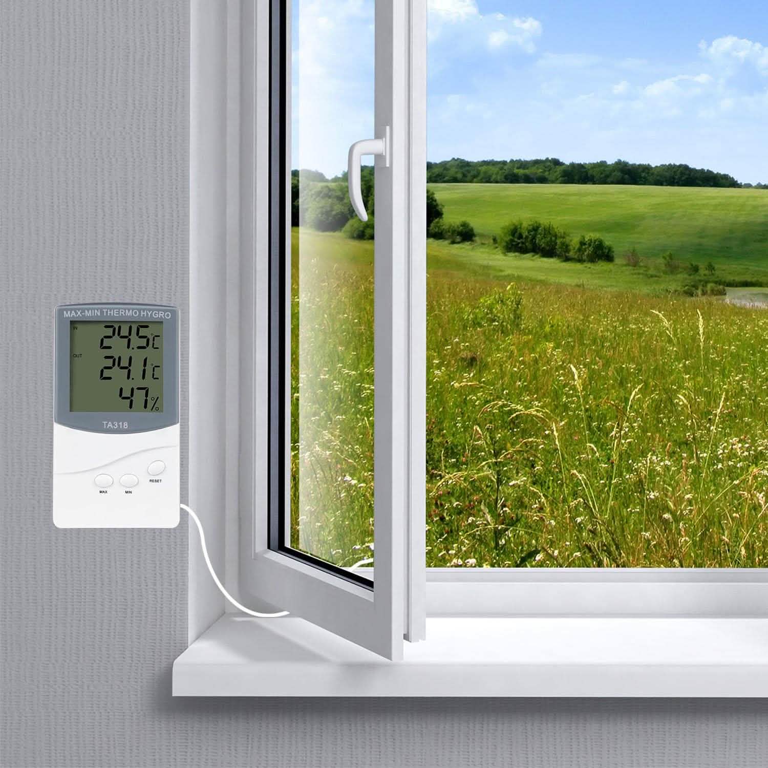 2-in-1 Thermometer and Hygrometer Household Appliances - Tophatter Daily Deals