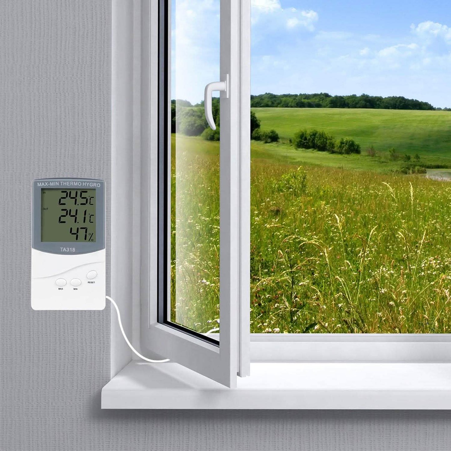 2-in-1 Thermometer and Hygrometer Household Appliances - Tophatter Daily Deals