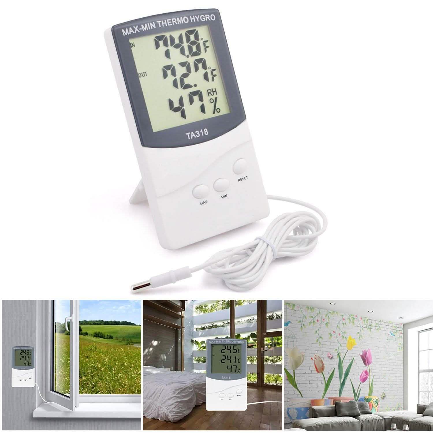 2-in-1 Thermometer and Hygrometer Household Appliances - Tophatter Daily Deals