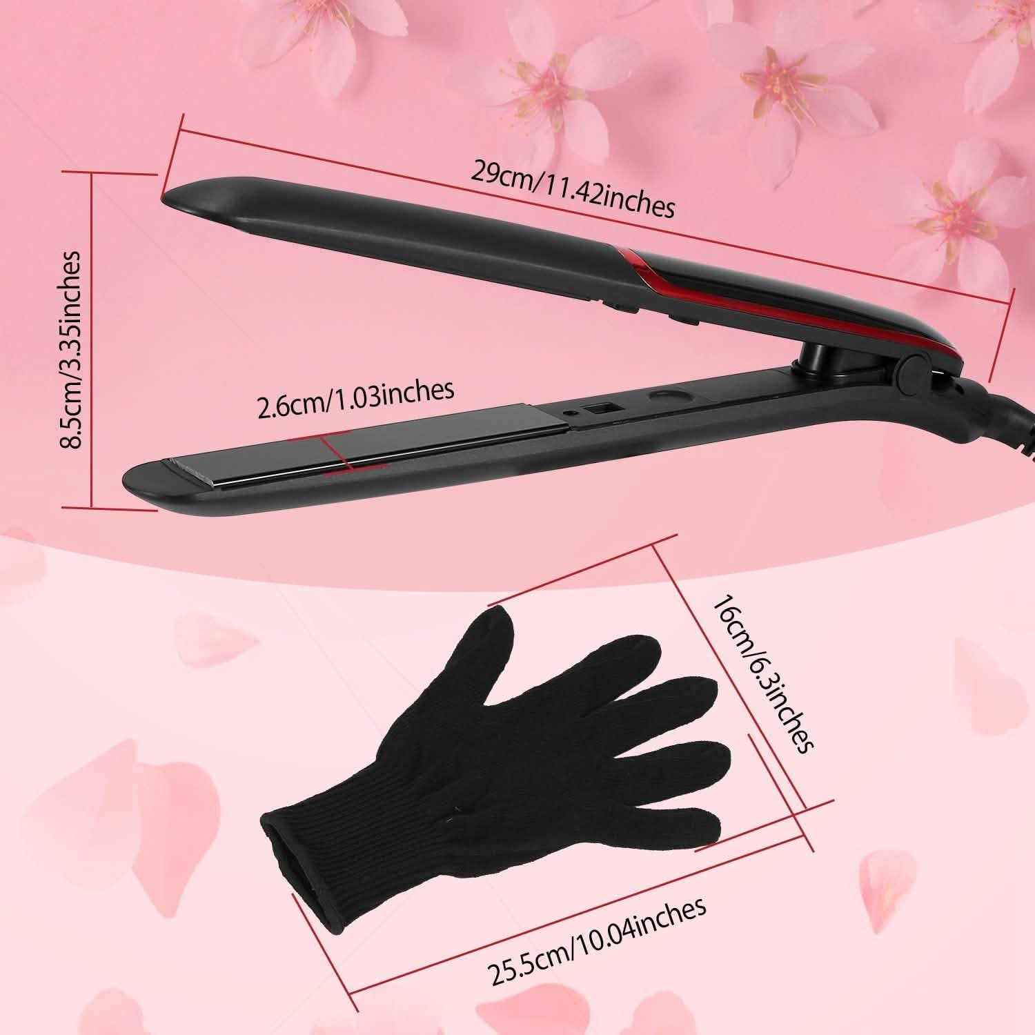 2-in-1 Twist Hair Straightener Ceramic Plate Hair Curler with Temperature Adjust LCD Display Beauty & Personal Care - Tophatter Daily Deals